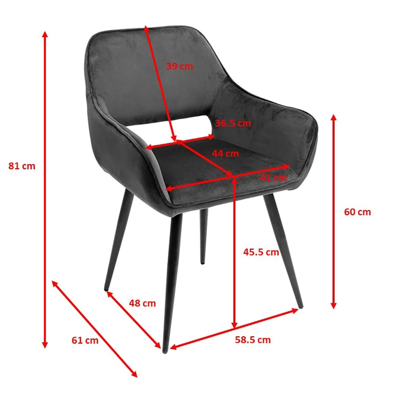Ensemble table et 4 chaises Francisco Glenn gris Kare Design