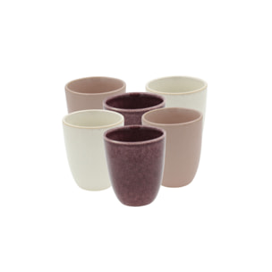 Lot de 6 tasses, TERRA
