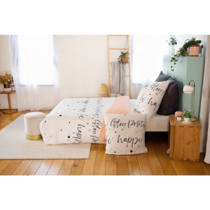 Parure Housse De Couette 100%microfibre 72gsm Positive