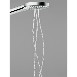 Set de douche 120 3jet PowderRain avec barre Unica'S puro 90 cm et porte-savon chromé Raindance Select