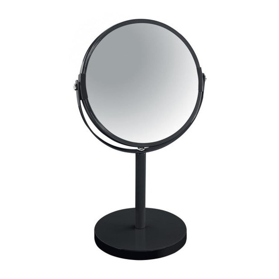Miroir grossissant sur pied Acier SYDNEY Noir Spirella