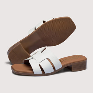 Sandalia Tacón Blanco - Mojacar