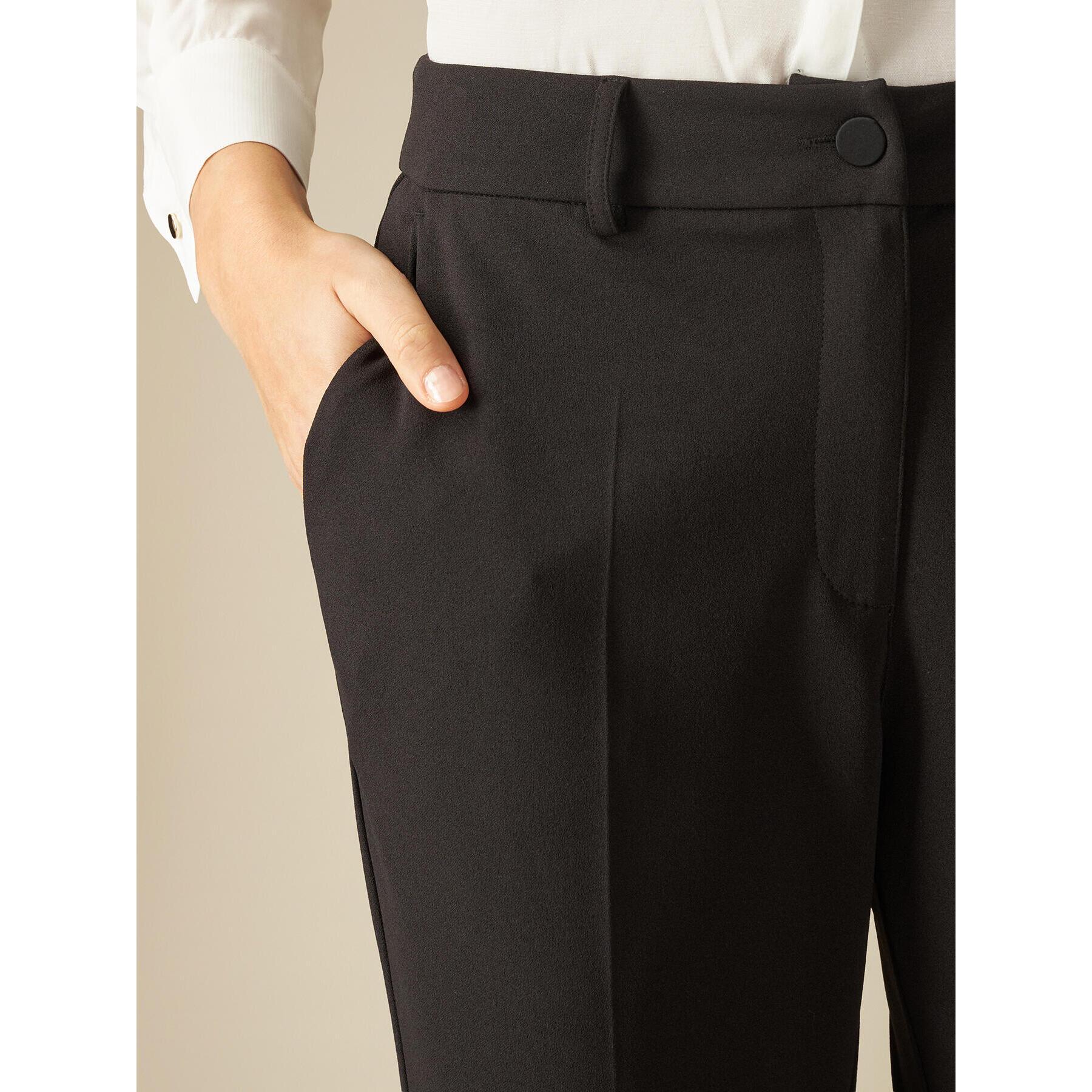 Oltre - Pantalones de tejido scuba crepé - Negro