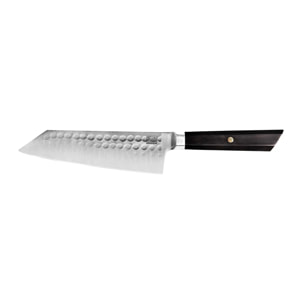 Couteau Santoku Bunka | Lame 170 mm - Acier Inoxydable | Lame Japonaise 440C