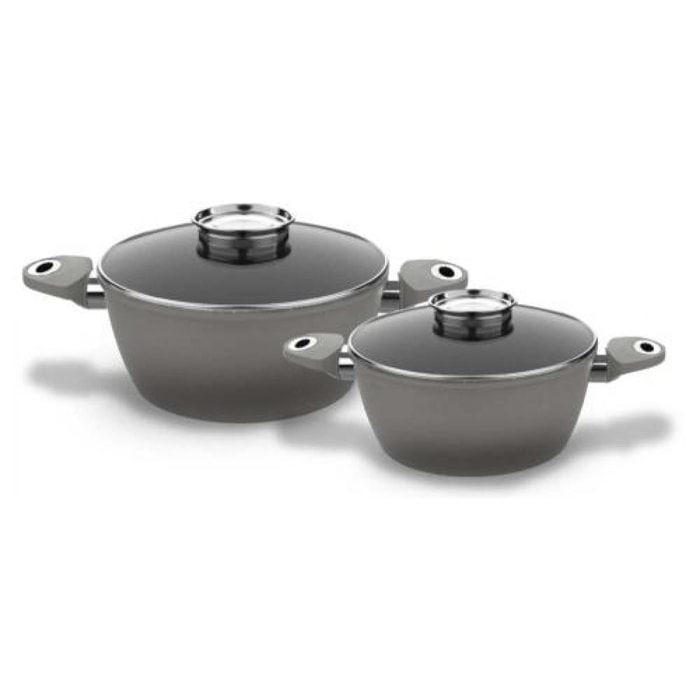 Set De 4 Pièces Silver - ''black Ston®''