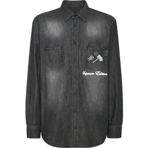 PHILIPP PLEIN Camisa vaquera RACING