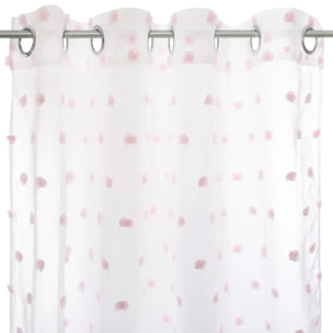 Rideau enfant "Pompoms" rose 140x240cm