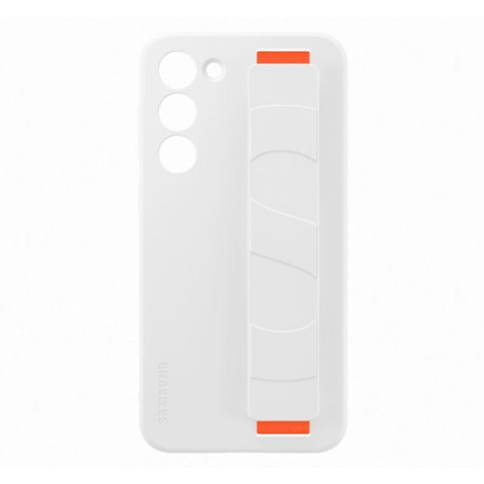 Coque SAMSUNG S23+ Silicone avec laniere Blanc