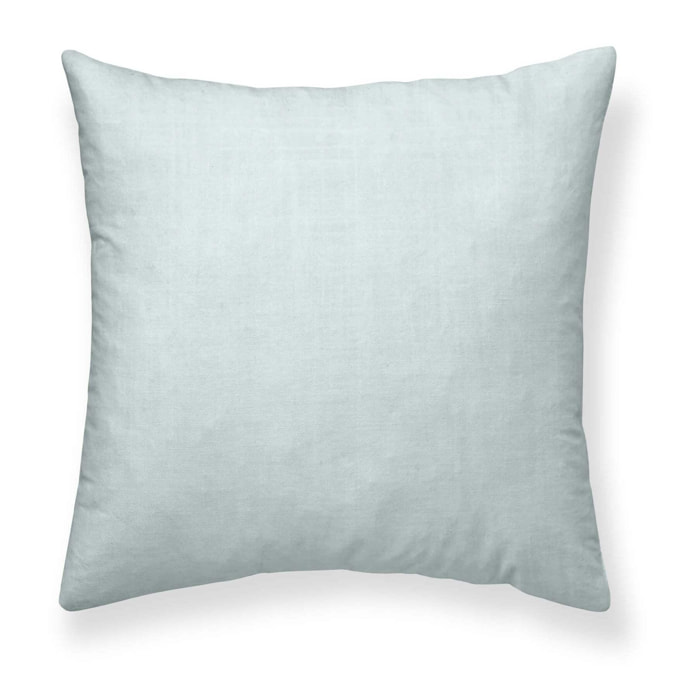 Housse de coussin 100% coton Vert eau 50x50 cm