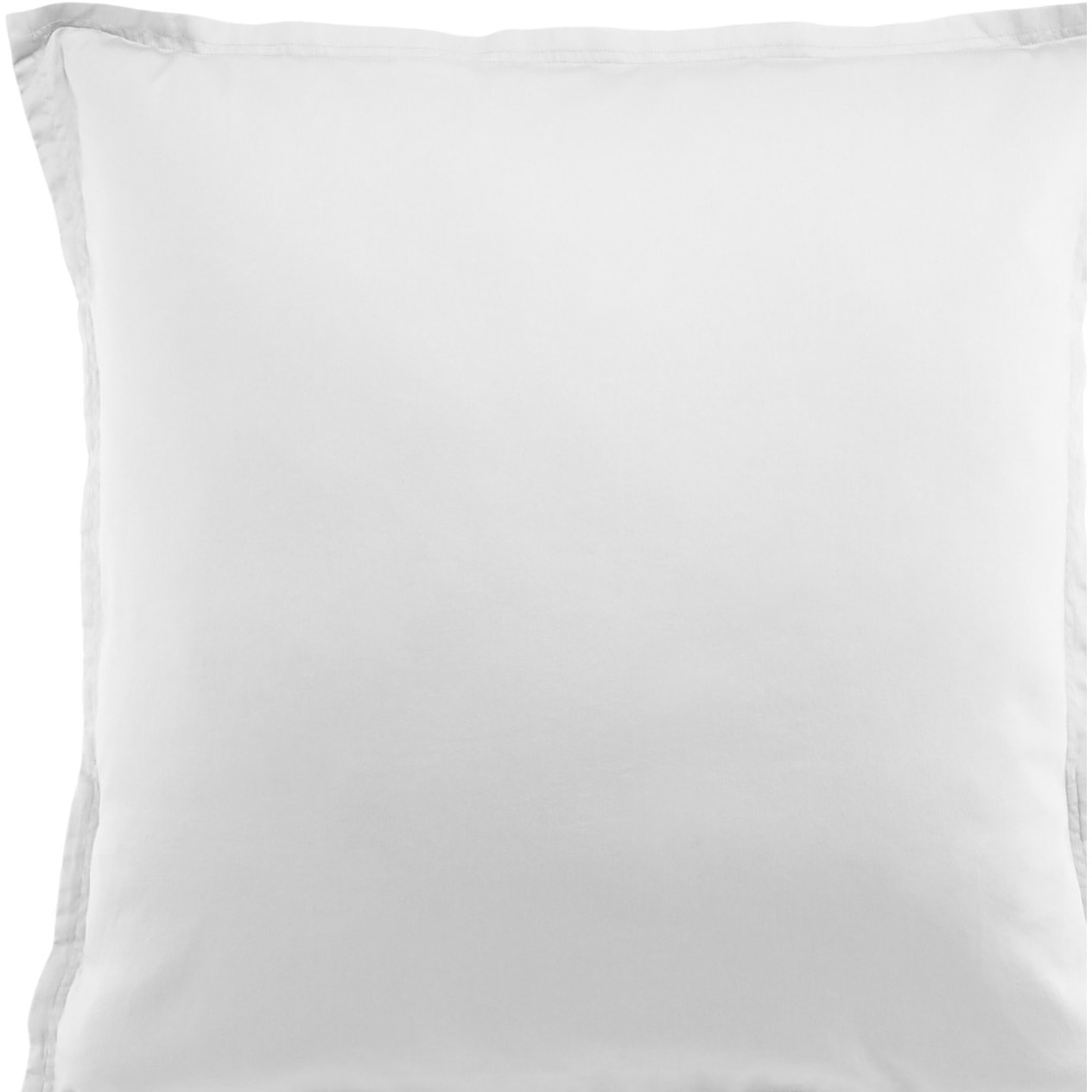 Paire de Taies D'oreiller 100% Satin De Coton 105 Fils Blanc