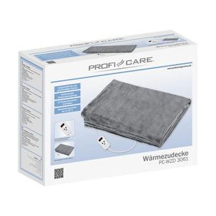 Couverture chauffante Proficare PC-WZD 3061 Gris