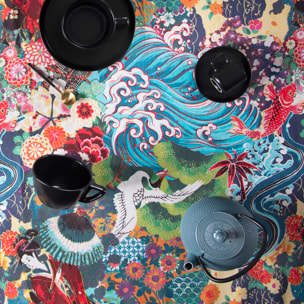 Nappe 140×180 Excelsa – Kimono, Coton Multicolore