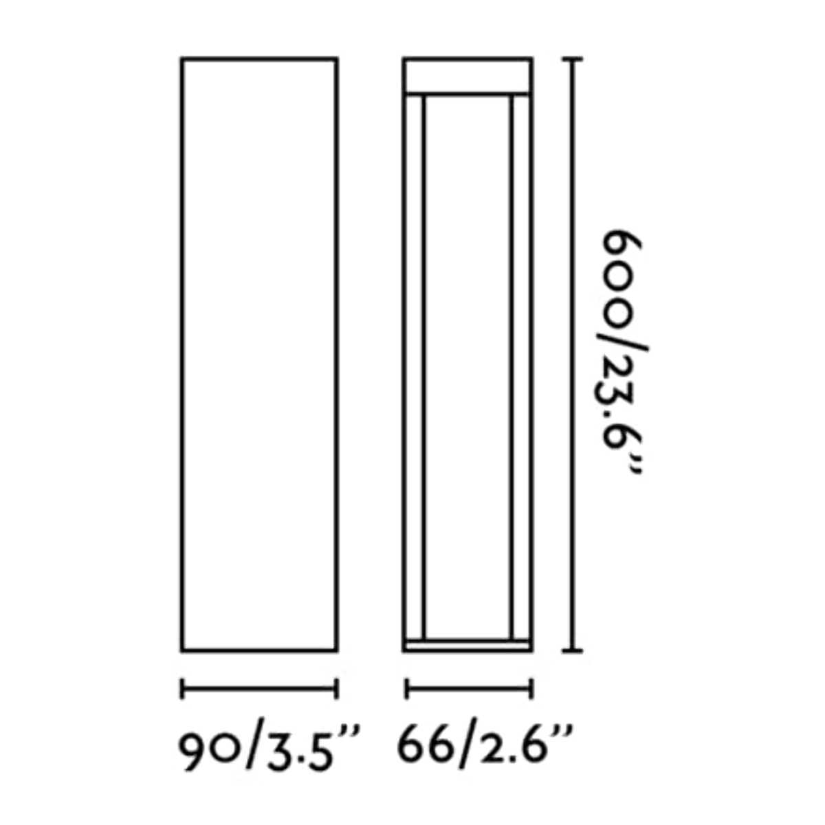 CERLER 600 Lampada paletti marrone ossido