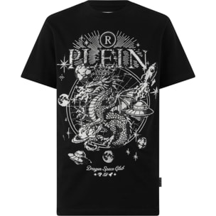 PHILIPP PLEIN Camiseta de cuello redondo y manga corta DRAGON