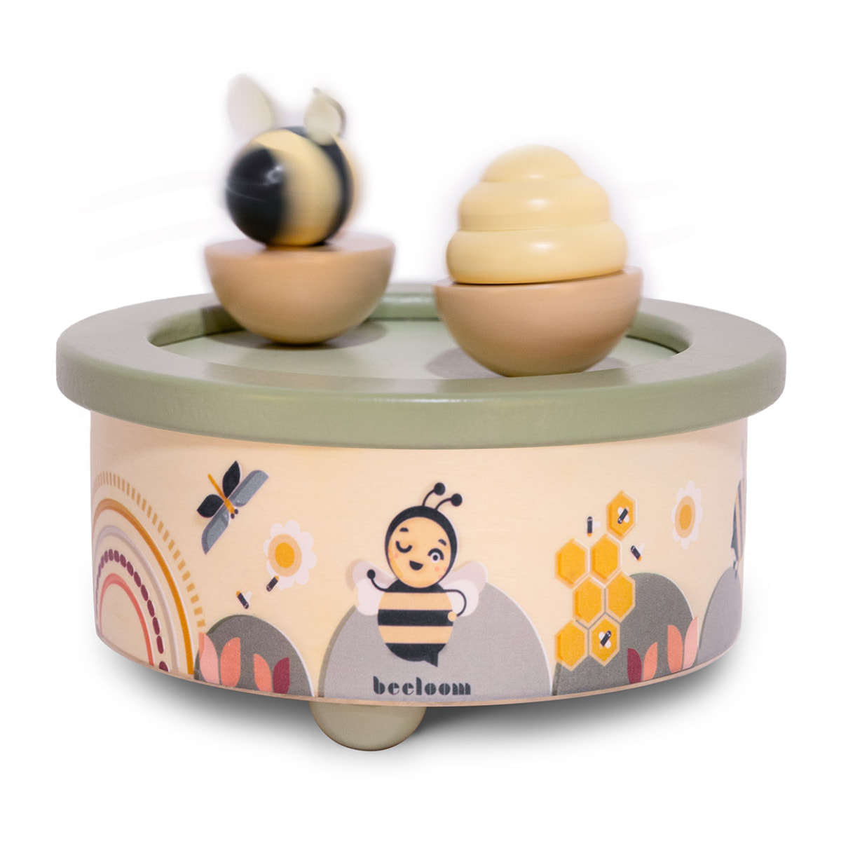 Caja musical de madera MELOBEES para niños