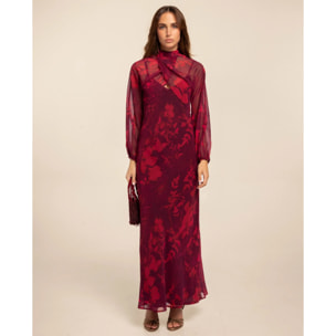 Chaqueta corta de gasa de mujer