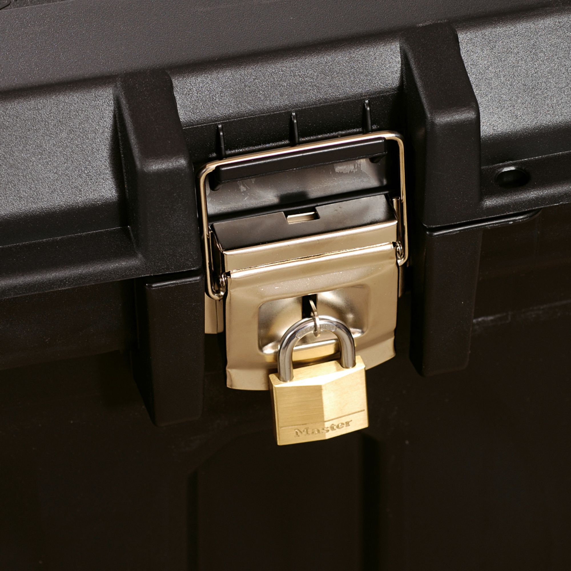 Coffre de chantier roulant 190L, grande capacité, plateau porte-outils