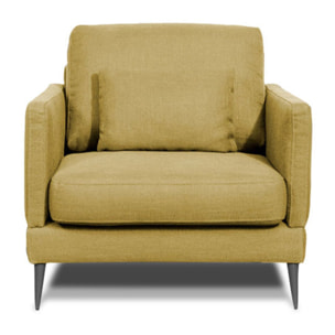 Fauteuil Splendido Tissu Jaune - 1 Place