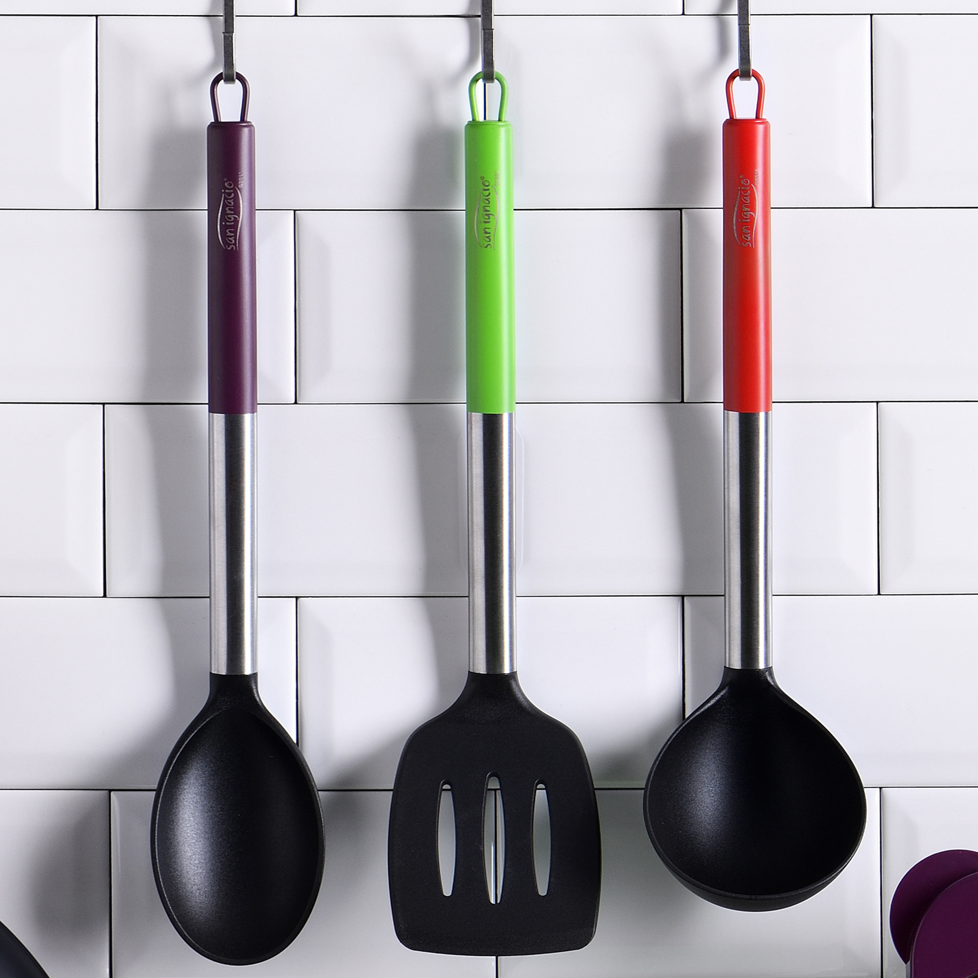 Set 3pc utensilios de cocina nylon, colección Jolie San Ignacio