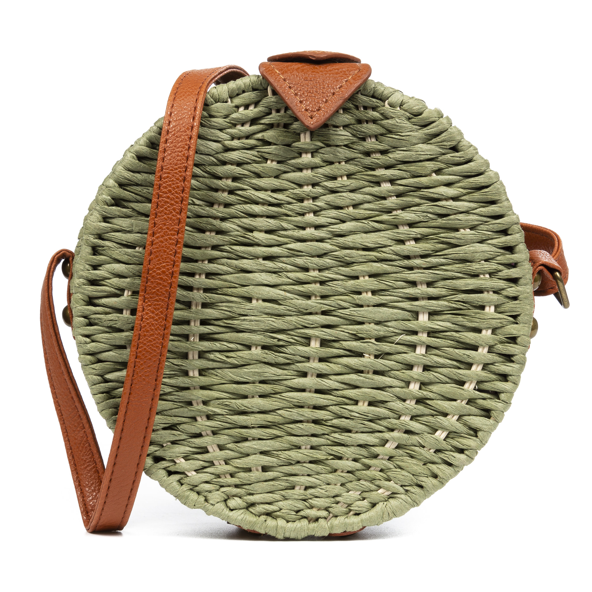 Cuneo Bolso bandolera Mujer. Tejido Paja  Piel Sintética PU