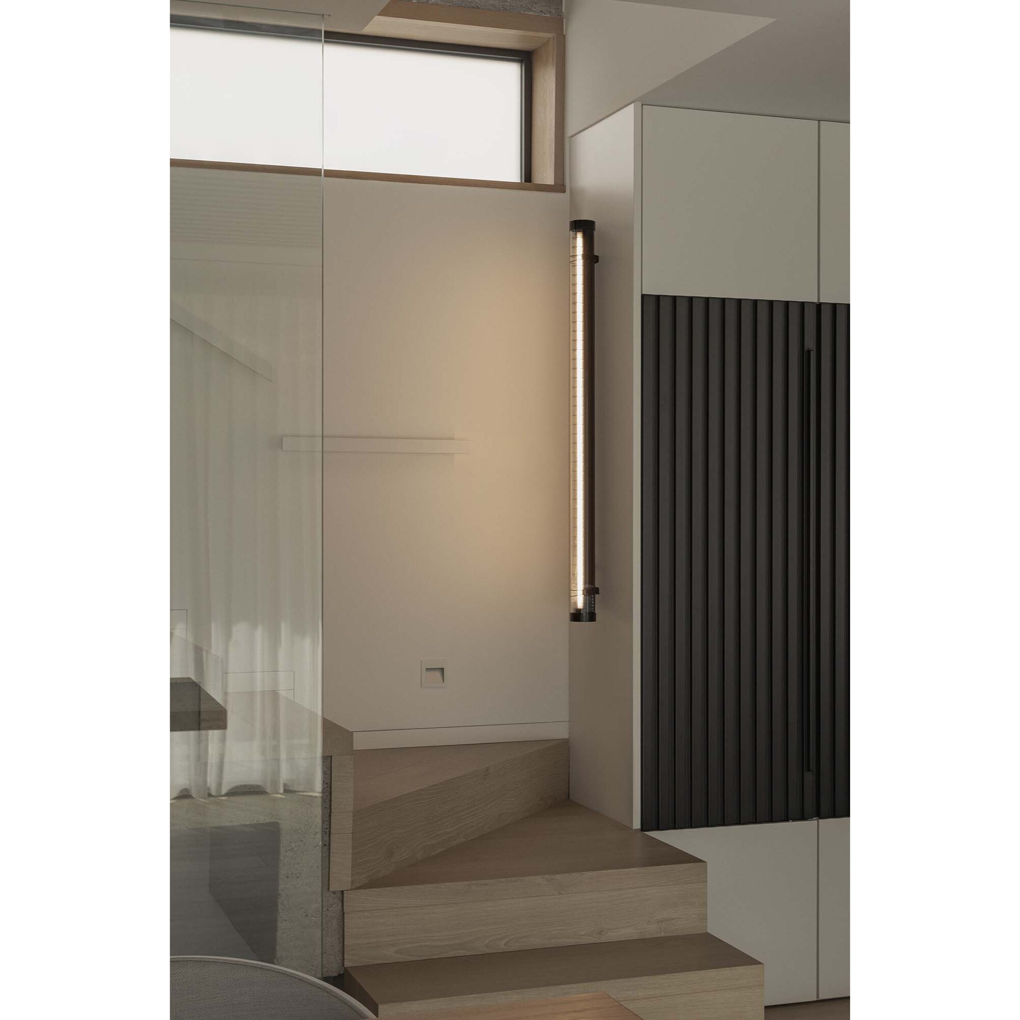 SCUBA LOUVER 1200 Lampe applique noire 36W