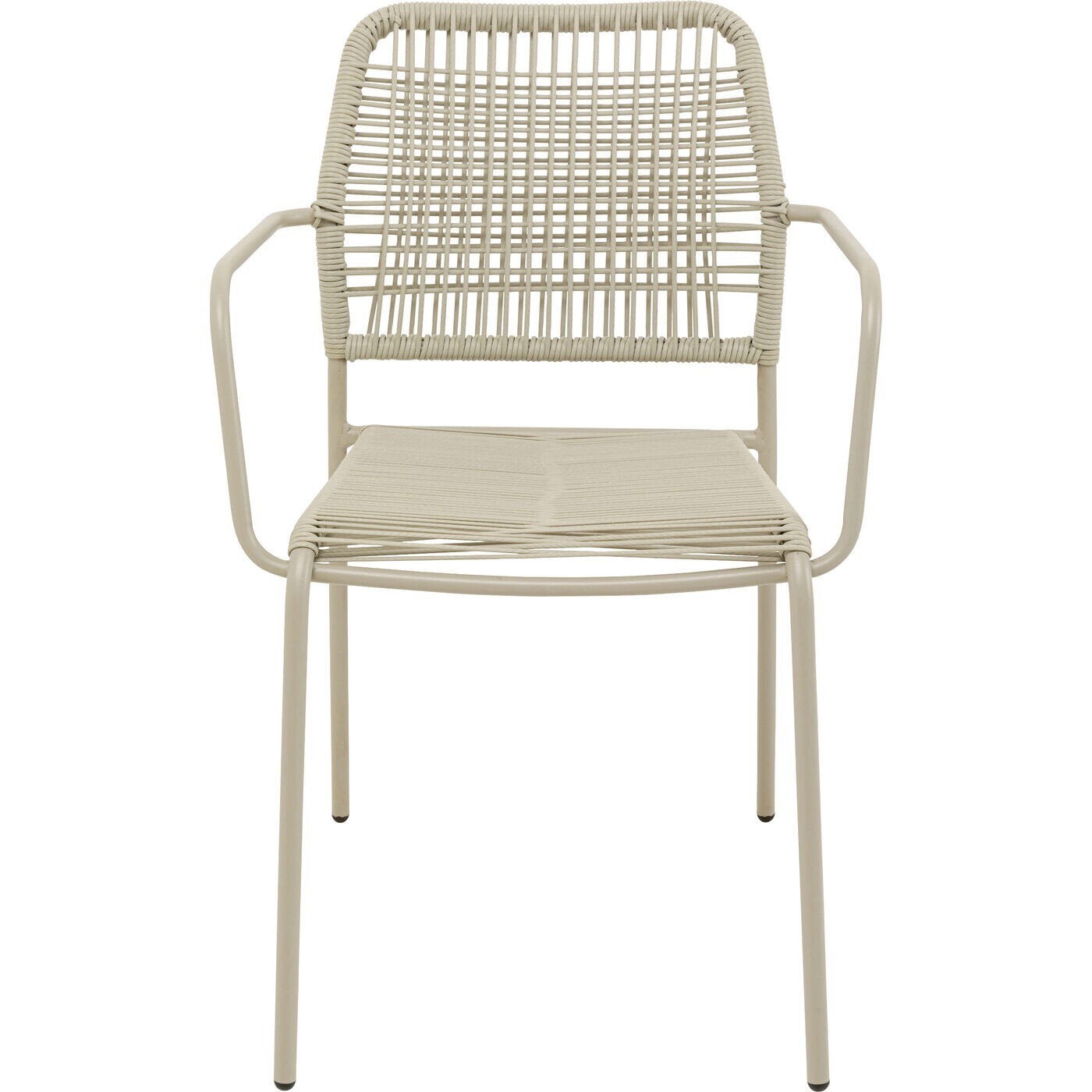 Ensemble de jardin Madagascar table et 4 chaises grises Kare Design