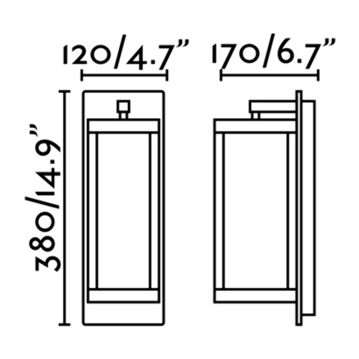 KERALA Lampada da parete grigio scuro