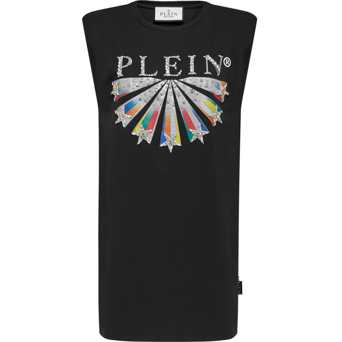 PHILIPP PLEIN Camiseta Vestido Corto STARS