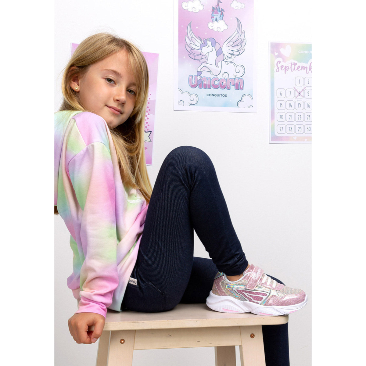 Leggings de Niña en Negro