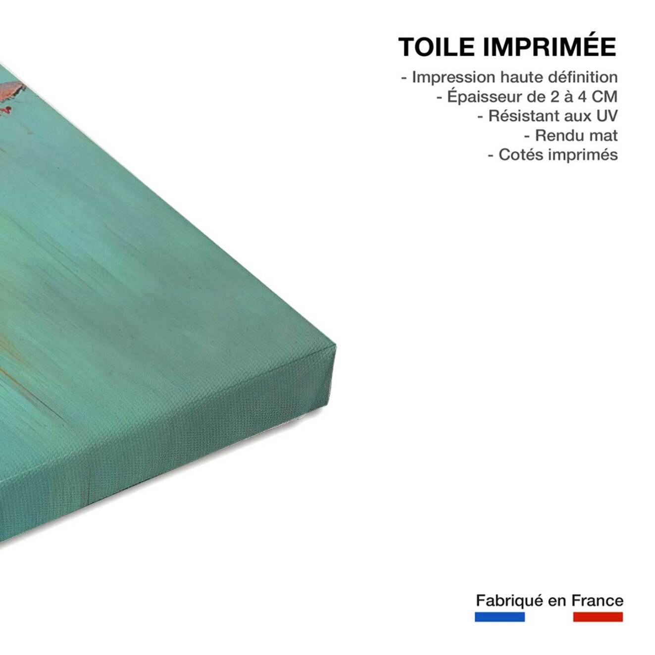 Tableau de fleurs nénuphars  Toile imprimée
