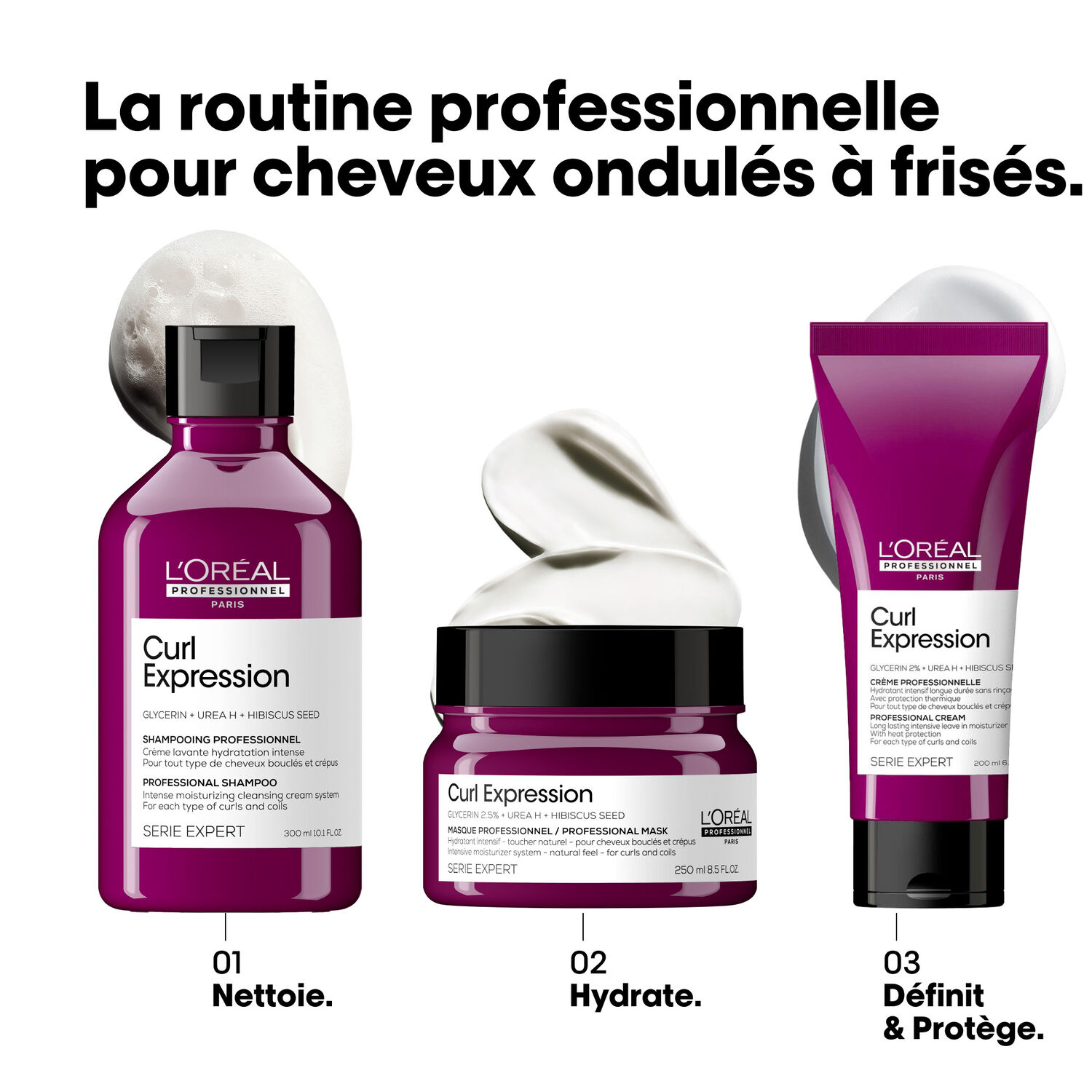 Série Expert Curl Expression - Masque Hydratant Intensif pour cheveux ondulés, bouclés et frisés