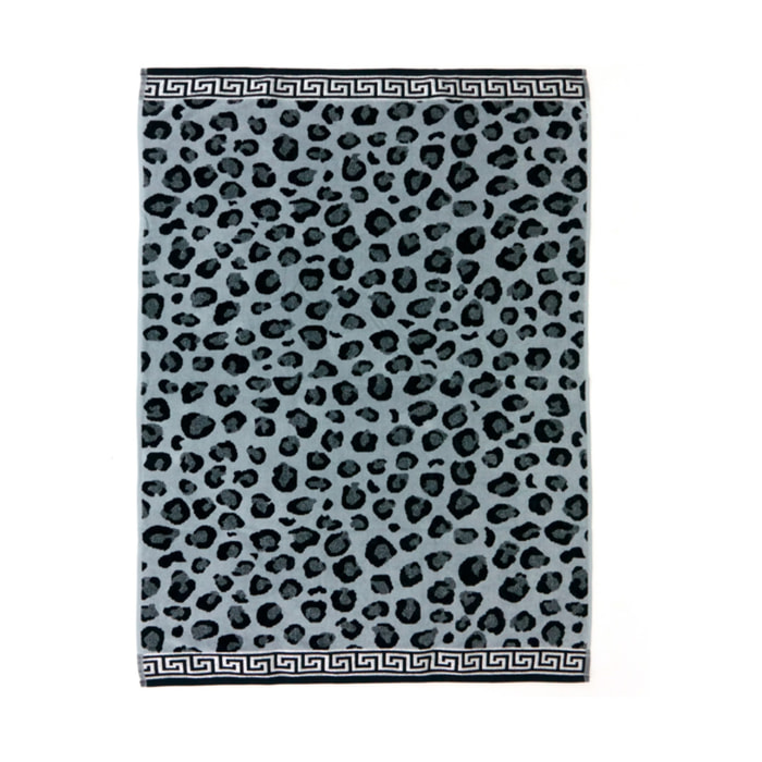 Telo Mare Jumbo Jacquard Disegno Cleopatra Grigio