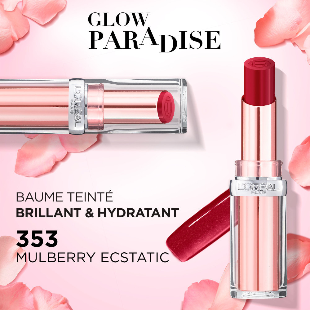 L'Oréal Paris Baume à Lèvres teinté Glow Paradise 353 Mulberry Ecstatic