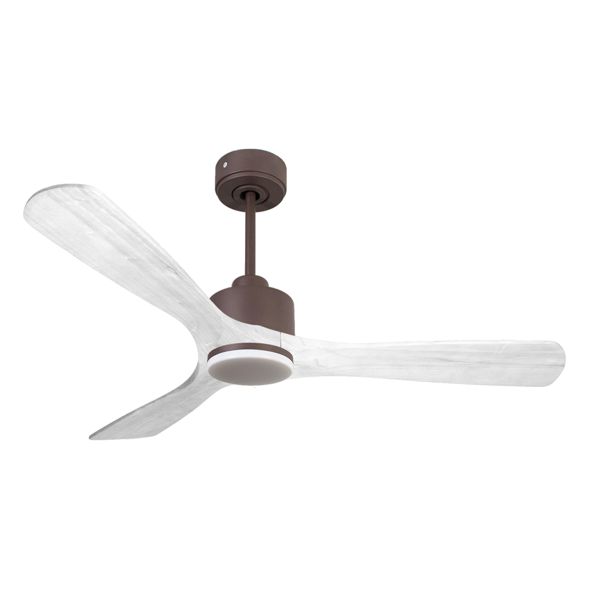 Ventilateur de plafond Réversible  Thermostat Dimmable Wifi Moteur à courant continu Toits en pente Télécommande Lumière à trois tons Hypersilence Mémoire