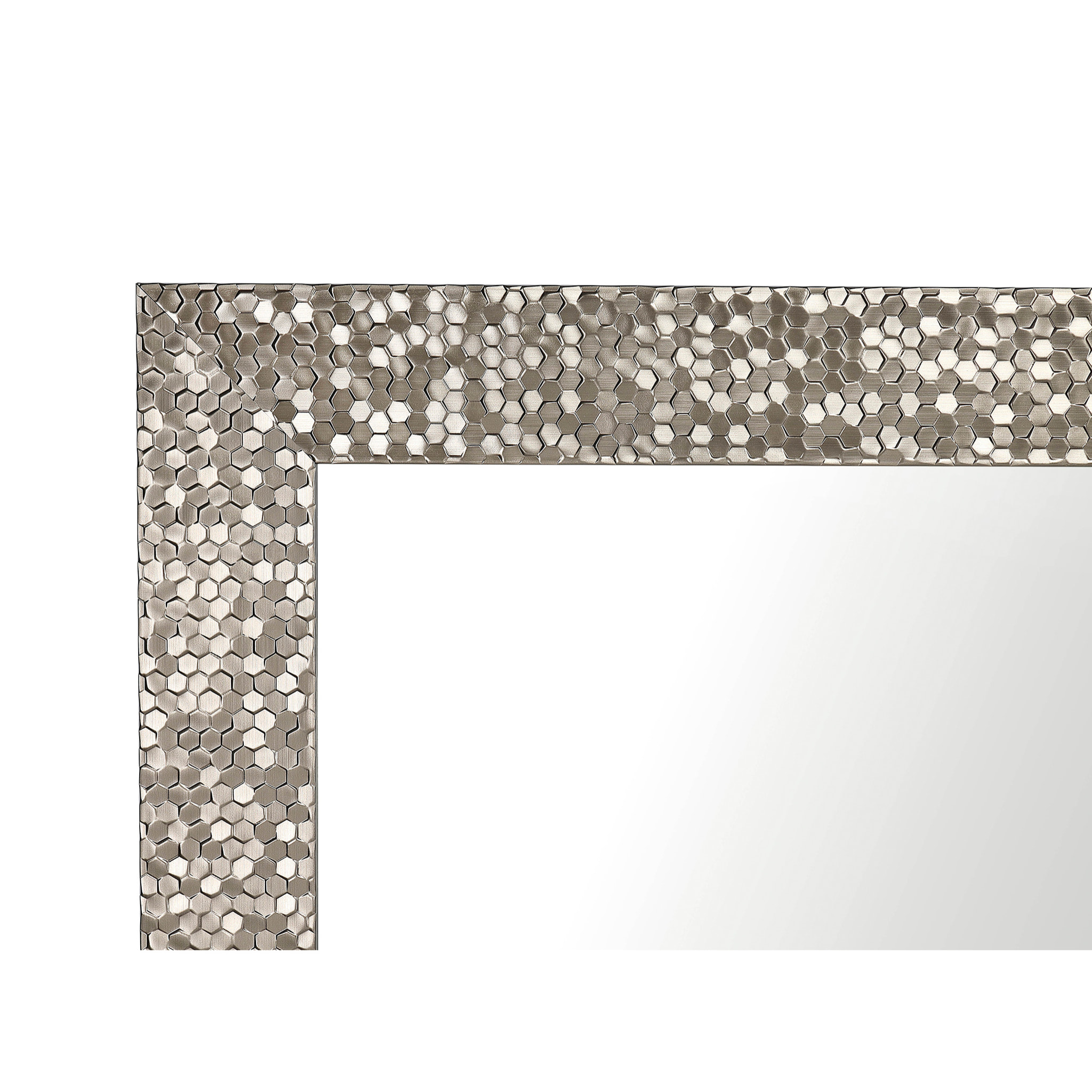 Espejo rectangular Confetti poliestireno dorado 143x73x2 cm