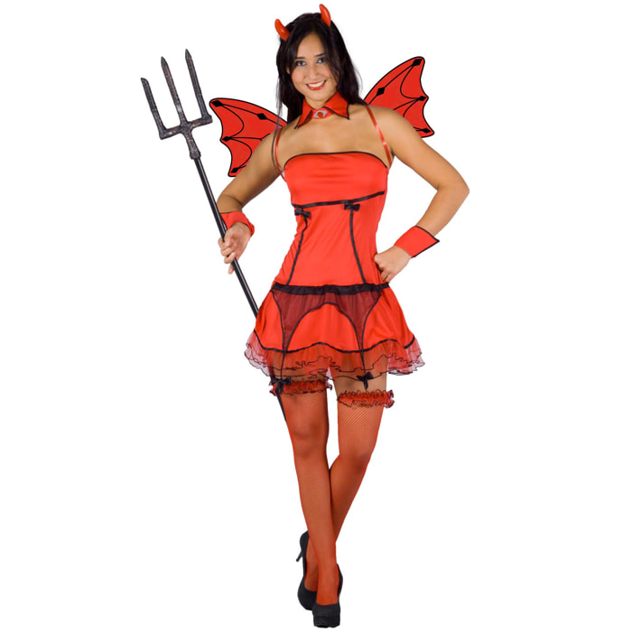 Costume Halloween Diavoletta Burlesque Costume Donna