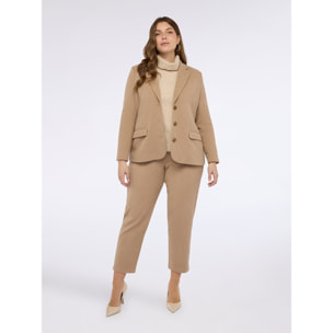 Fiorella Rubino - Pantaloni joggers in velluto a coste - Beige