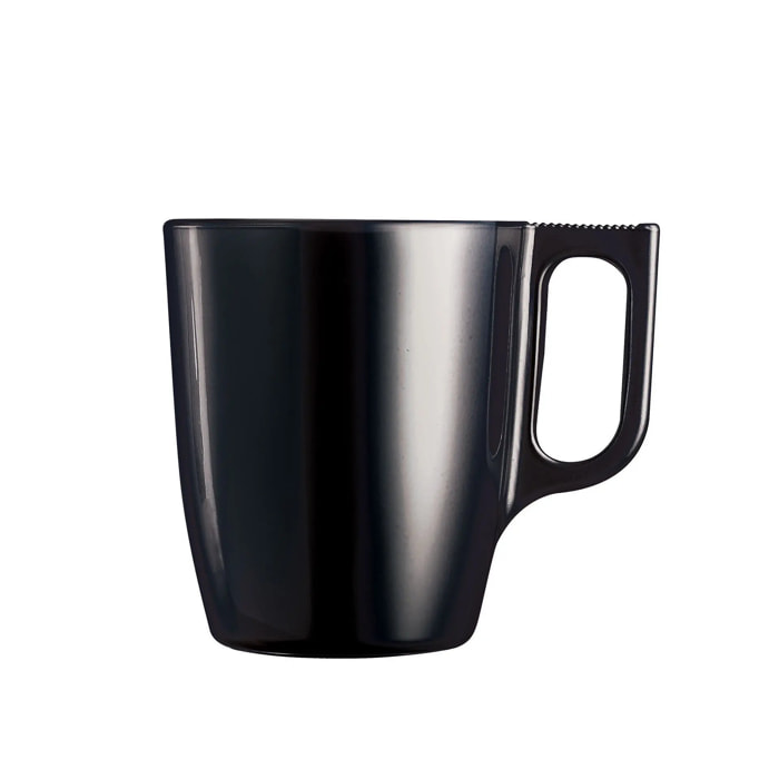 Set di 6 tazze 25 cl Nere Flashy