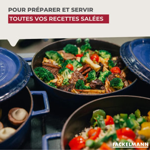 Ensemble de 9 ustensiles de cuisine inox Fackelmann Ovale