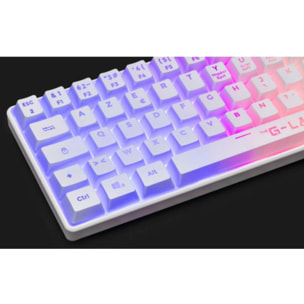 Clavier gamer THE G-LAB KEYZ HYDROGEN FR BLANC