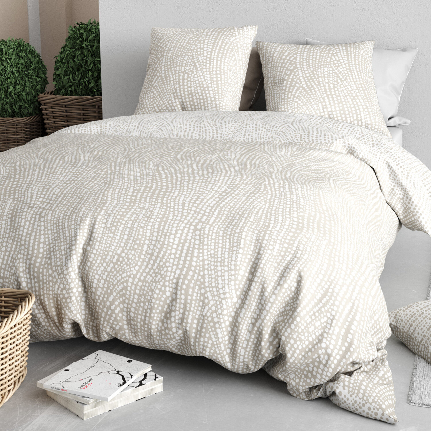 Parure housse de couette 100% coton 57 fils nairobi