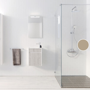 Meuble Lave Mains MINI 40x50x22 cm - Gris et Blanc