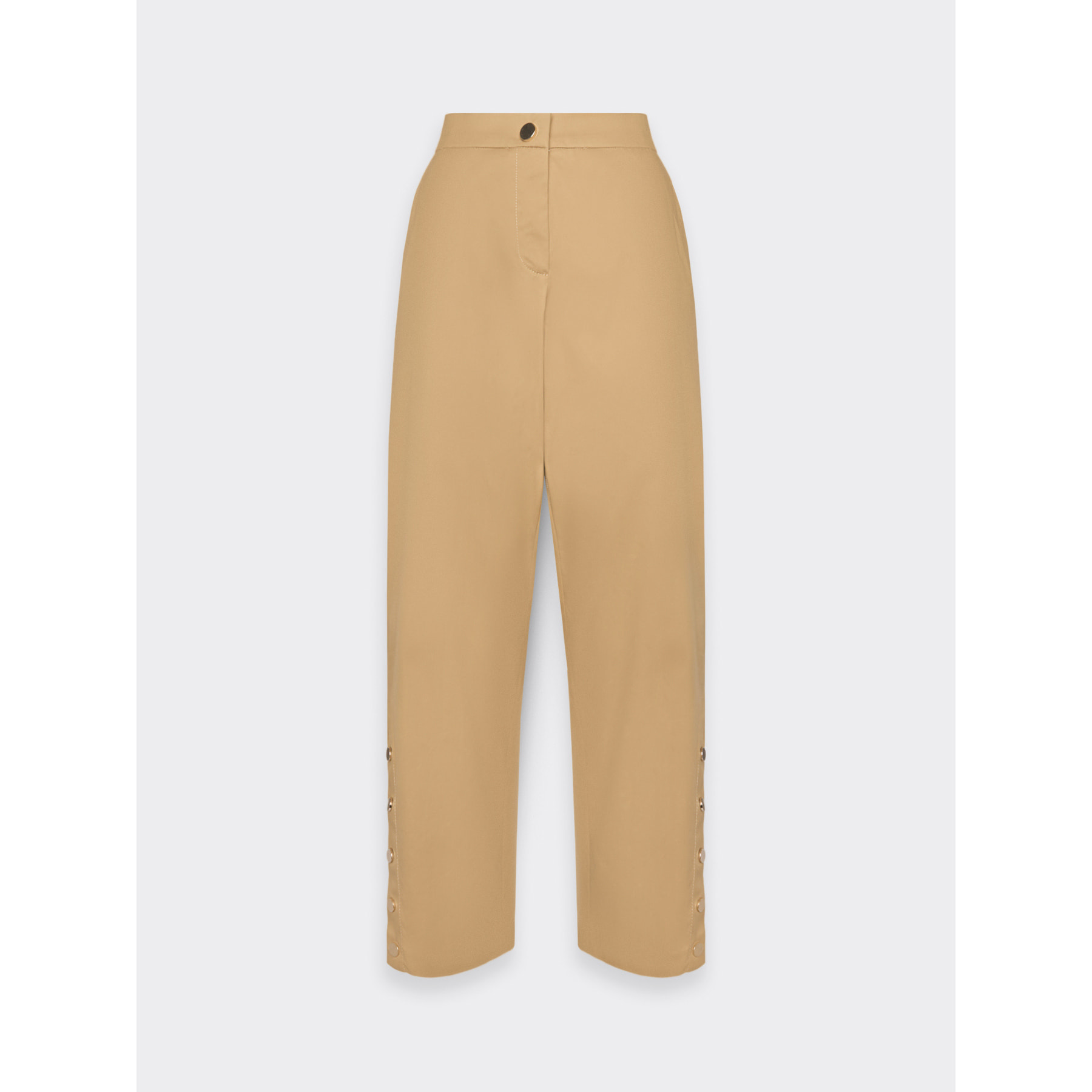 Elena Mirò - Pantaloni in gabardina con bottoni - Beige