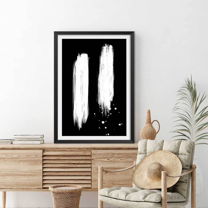 Affiche Trait épreuve négative Affiche seule