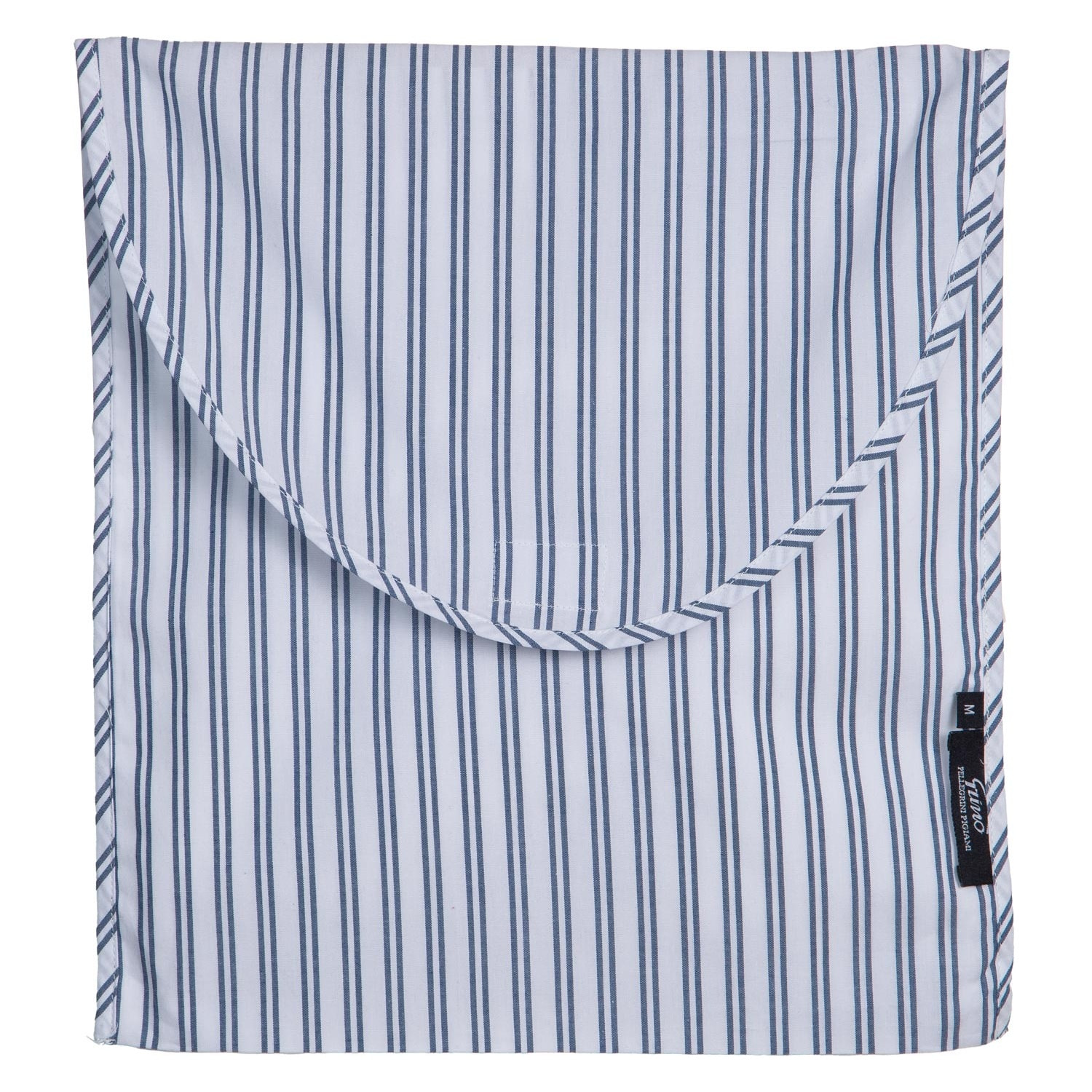 PIGIAMA UOMO in cotone righe bianche e blu