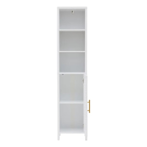 Colonne de salle de bain Orea rectangulaire H.160cm 1 porte blanc