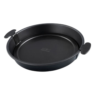 Moule à gâteau et quiches rond de 28 cm avec fond amovible Zenker Black Metallic