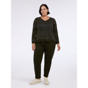 Fiorella Rubino - Pantaloni Balloon in cotone - Verde militare