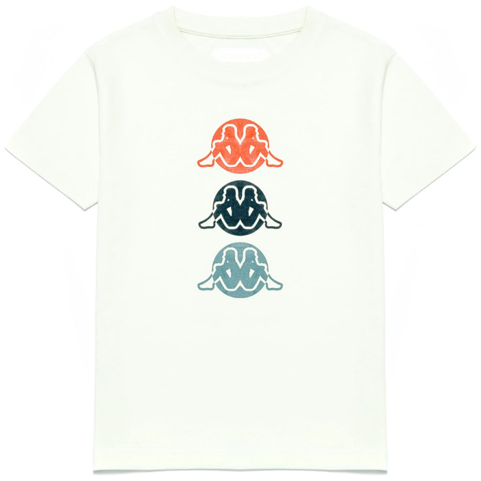 T-Shirts & Top Kappa Bambino LOGO DEMAN KID Bianco