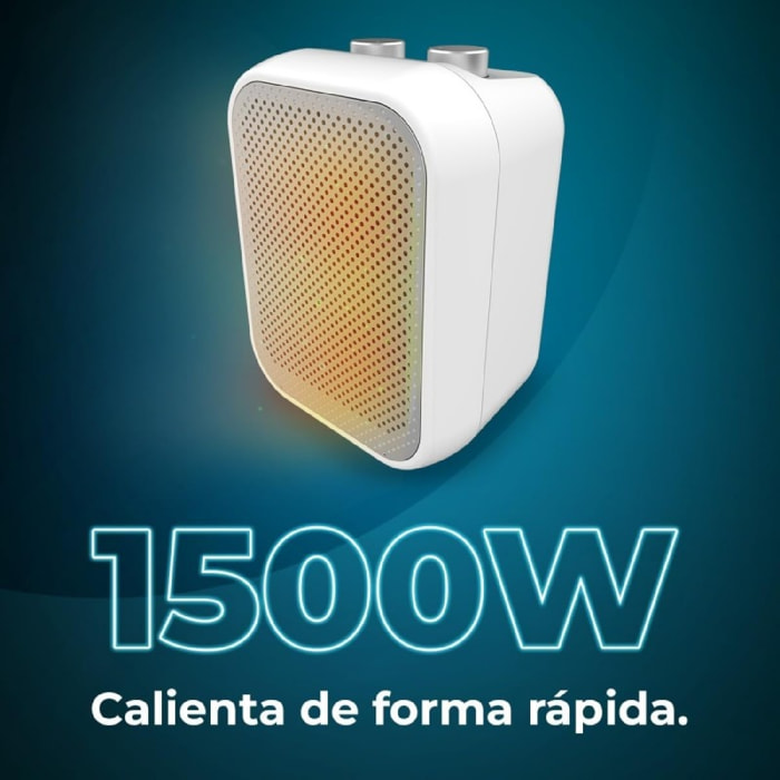Cecotec Calefactor cerámico de sobremesa ReadyWarm 1500 Max Ceramic White